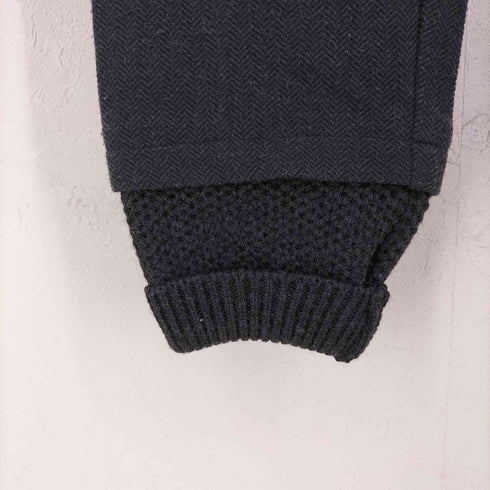 エンポリオアルマーニ EMPORIO ARMANI ニット 切替 ヘリンボーン パンツ レディース