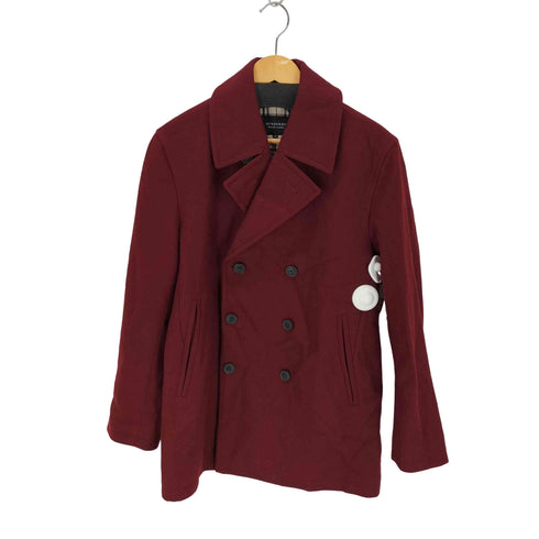 バーバリーブラックレーベル BURBERRY BLACK LABEL ウール混 ピーコート メンズ M