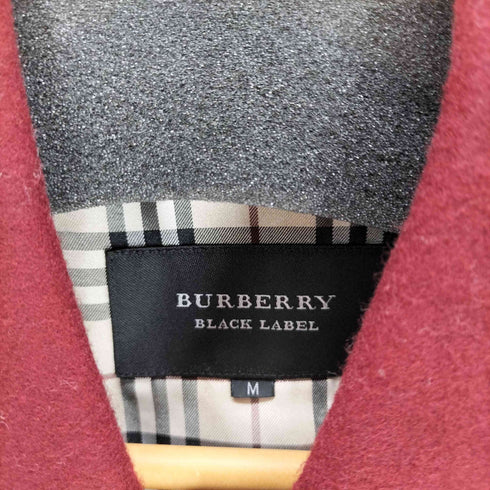 バーバリーブラックレーベル BURBERRY BLACK LABEL ウール混 ピーコート メンズ M