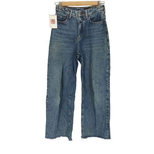 アルマーニエクスチェンジ ARMANI EXCHANGE 裾ダメージ加工ワイドデニムパンツ レディース 26