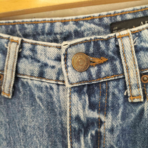 アルマーニエクスチェンジ ARMANI EXCHANGE 裾ダメージ加工ワイドデニムパンツ レディース 26