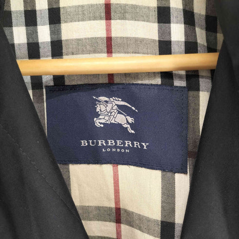 バーバリーロンドン BURBERRY LONDON USA製 裏地ノバチェックスタンドカラーコート レディース S