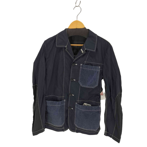 コムデギャルソンオム COMME des GARCONS HOMME 10SS パッチワーク デニム切替 ナイロン カバーオール メンズ S