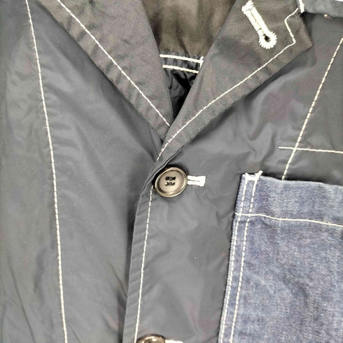コムデギャルソンオム COMME des GARCONS HOMME 10SS パッチワーク デニム切替 ナイロン カバーオール メンズ S