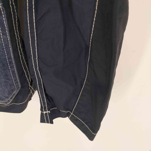 コムデギャルソンオム COMME des GARCONS HOMME 10SS パッチワーク デニム切替 ナイロン カバーオール メンズ S