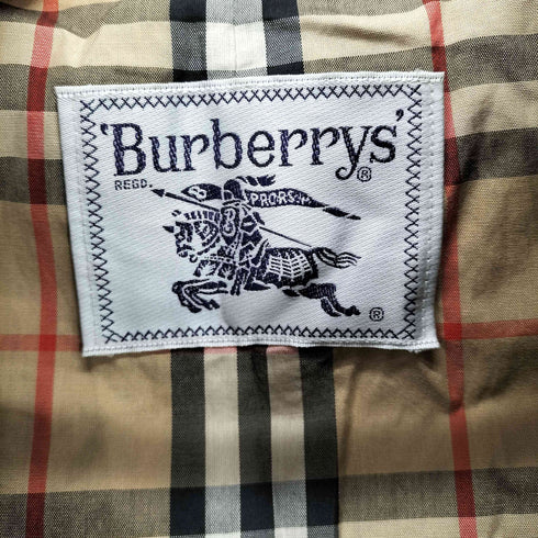 バーバリーズ BURBERRYS 白タグ 裏地ノバチェックトレンチコート レディース 9AR