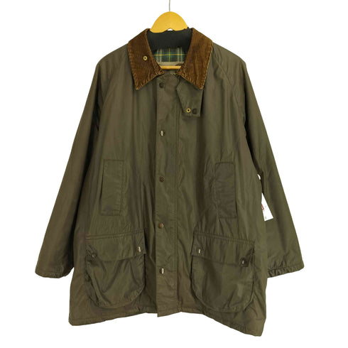 NATURAL WEAR di conbipel 襟コーデュロイ 裏地チェック オイルドジャケット メンズ