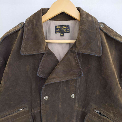 CIDU GARMENT ダブル 細畝コーデュロイ エポレット ワークジャケット メンズ 4XL