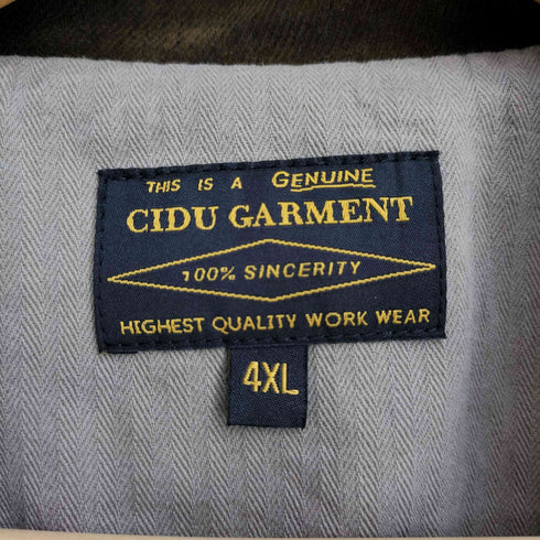 CIDU GARMENT ダブル 細畝コーデュロイ エポレット ワークジャケット メンズ 4XL