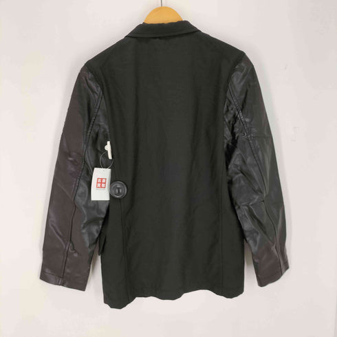 コムデギャルソンシャツ COMME des GARCONS SHIRT 袖フェイクレザー 切替テーラードジャケット メンズ S