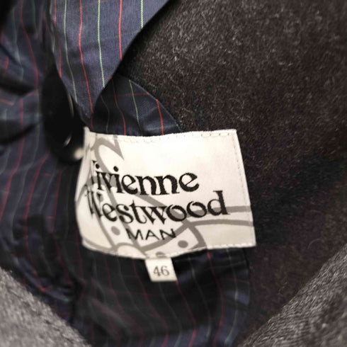 ヴィヴィアンウエストウッドマン Vivienne Westwood MAN 裏地チェック ウールテーラードジャケット メンズ 46