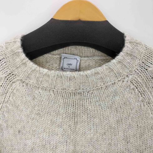 ビューティーアンドユースユナイテッドアローズ BEAUTY & YOUTH UNITED ARROWS GRAY イタリア製 ウール混 クルーネックニット メンズ JPN:48