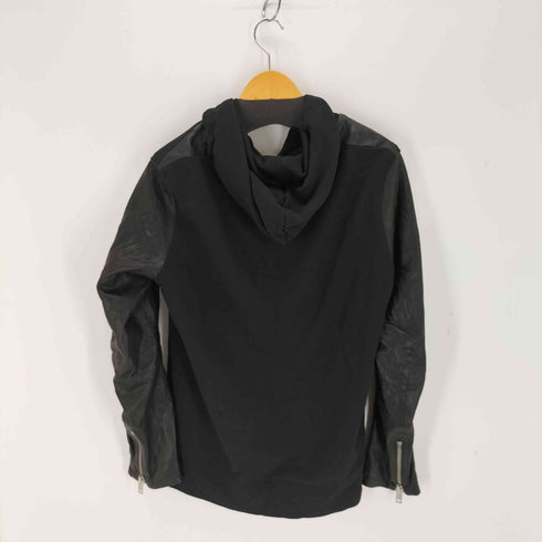 ディーゼル DIESEL ラムレザースリーブジップパーカー メンズ M