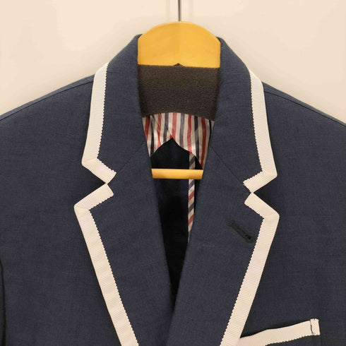 トムブラウン THOM BROWNE リネン テーラードジャケット メンズ 0