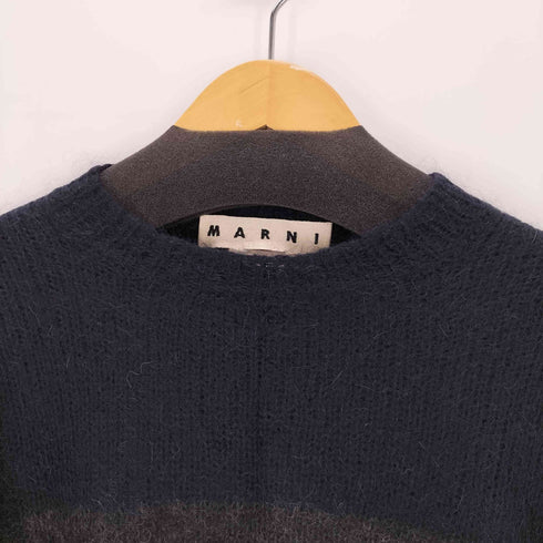 マルニ MARNI モヘヤカラーブロックニット メンズ 46