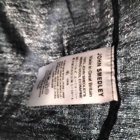 ジョンスメドレー JOHN SMEDLEY メリノウールクルーネックニット メンズ L