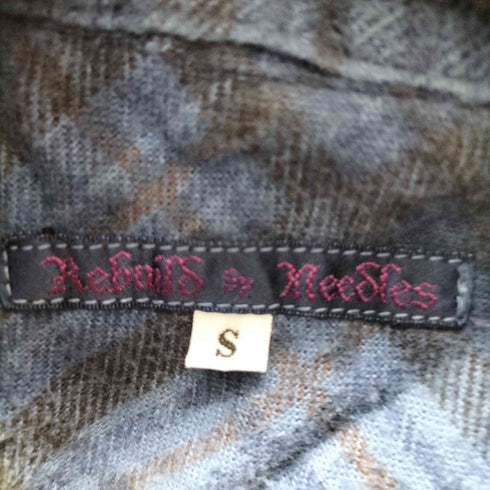 リビルドバイニードルズ rebuild by needles RIBBON WIDE SHIRT メンズ S