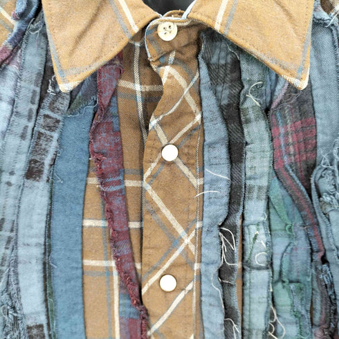 リビルドバイニードルズ rebuild by needles RIBBON WIDE SHIRT メンズ S
