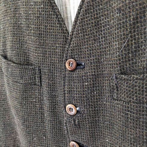 針刺しシンチ ジレベスト メンズ