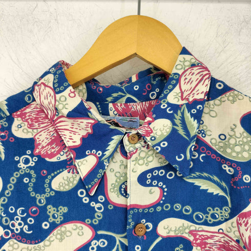 レインスプーナー Reyn Spooner アロハシャツ ダイヤモンドヘッドタグ レーヨン アロハシャツ ハイビスカス メンズ JPN:L