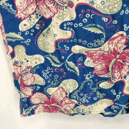 レインスプーナー Reyn Spooner アロハシャツ ダイヤモンドヘッドタグ レーヨン アロハシャツ ハイビスカス メンズ JPN:L