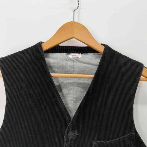 針刺しシンチバック コーデュロイ ジレベスト メンズ