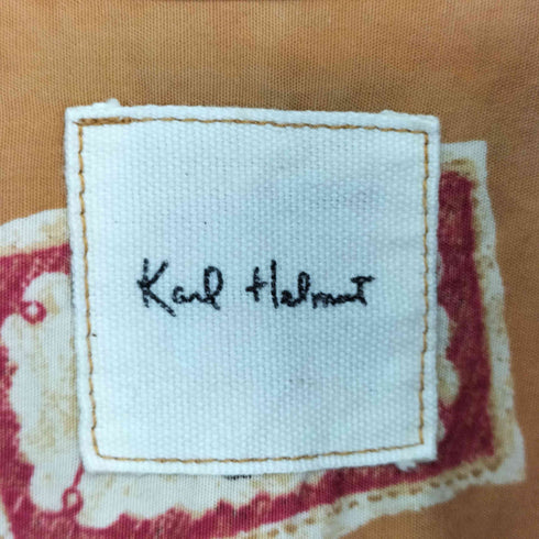 カールヘルム Karl Helmut S/S 総柄 ワッペンプリント オープンカラーシャツ メンズ JPN:M