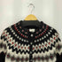 THE HAND KNITTING ASSOCIATION OF ICELAND アイスランド製 総柄 ノルディック ウールニット カーディガン メンズ