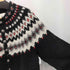 THE HAND KNITTING ASSOCIATION OF ICELAND アイスランド製 総柄 ノルディック ウールニット カーディガン メンズ