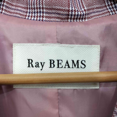 レイビームス Ray BEAMS グレンチェックチェスターコート レディース