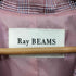 レイビームス Ray BEAMS グレンチェックチェスターコート レディース