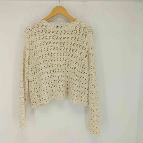 ザラ ZARA クロシェ編みニットセーター レディース import:M
