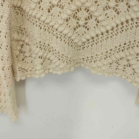 ザラ ZARA クロシェ編みニットセーター レディース import:M