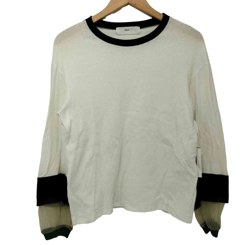 トーガプルラ TOGA PULLA L/L 袖内メッシュ生地トップス レディース JPN:38