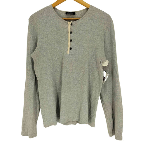アーペーセー A.P.C. 日本製 ヘンリーネック コットン L/S カットソー ロンT メンズ