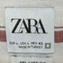 ザラ ZARA コットンリネンストライプシャツ メンズ import:L