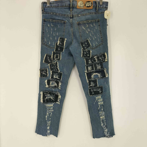 チープマンデー CHEAP MONDAY パッチワーク スキニーダメージデニム メンズ 31/32