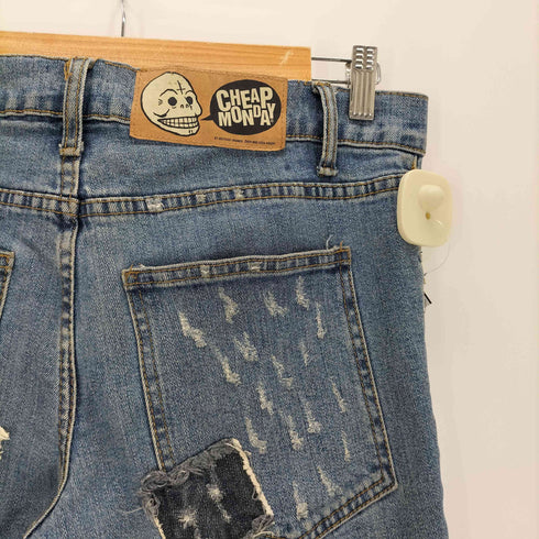 チープマンデー CHEAP MONDAY パッチワーク スキニーダメージデニム メンズ 31/32