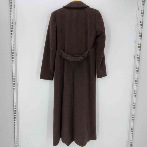 アニエスベー agnes b. PARIS LAINE WOOL 羊毛 チンスト ダブルブレスト ウール ロング コート レディース 2