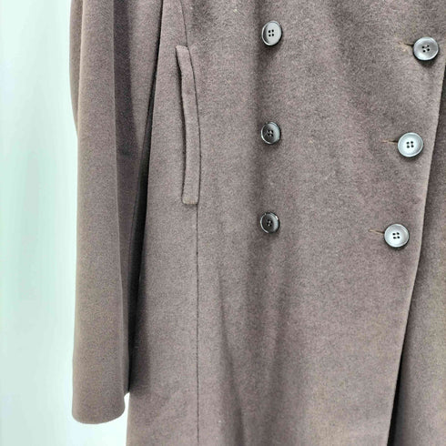 アニエスベー agnes b. PARIS LAINE WOOL 羊毛 チンスト ダブルブレスト ウール ロング コート レディース 2