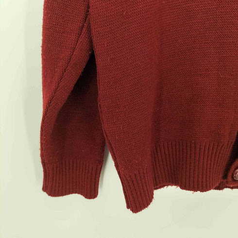 フレッドペリー FRED PERRY 90S 英国製 月桂冠 刺繍 胡桃ボタン アクリル ニット カーディガン メンズ import:M