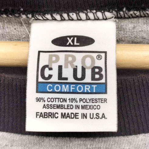 プロクラブ PRO CLUB USA製 七分袖 ラグラン スリーブ クルーネック Tシャツ メンズ import:XL
