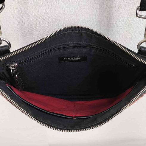 ブラックレーベルクレストブリッジ BLACK LABEL CRESTBRIDGE チェック柄 ロゴプレート サコッシュ ショルダーバッグ メンズ