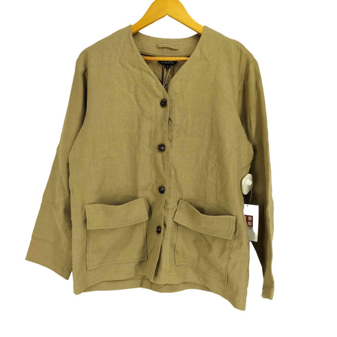 アーペーセー A.P.C. リネン混 ノーカラージャケット レディース FR:36