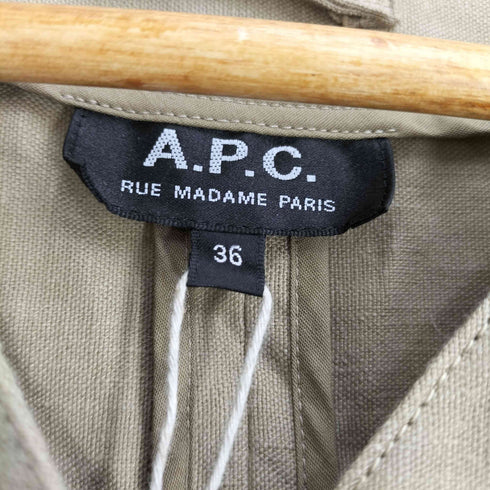 アーペーセー A.P.C. リネン混 ノーカラージャケット レディース FR:36