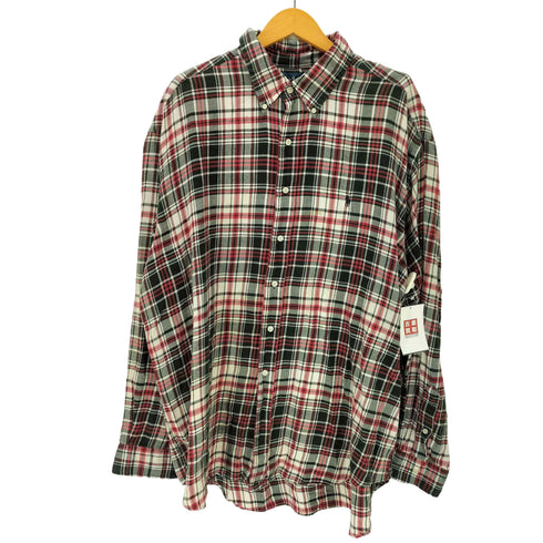 ラルフローレン RALPH LAUREN 90S BLAKE ブレイク ボニー刺繍 インド綿 コットン マドラスチェック フランネル L/S ボタンダウン シャツ ビックサイズ メンズ XXL