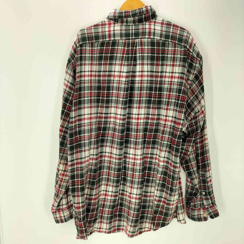 ラルフローレン RALPH LAUREN 90S BLAKE ブレイク ボニー刺繍 インド綿 コットン マドラスチェック フランネル L/S ボタンダウン シャツ ビックサイズ メンズ XXL