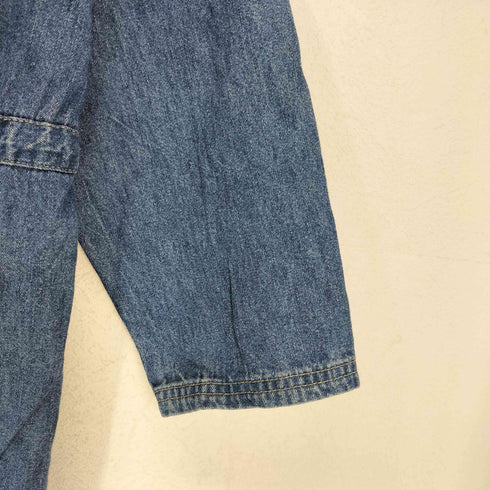 デニムアンドコー Denim&Co エポレット付ドローストリングデニムジャケット レディース M