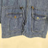 デニムアンドコー Denim&Co エポレット付ドローストリングデニムジャケット レディース M