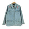 デニムアンドコー Denim&Co フラワー刺繍デニムジャケット レディース XL